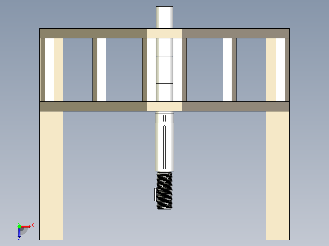 机械式鼓片开卷机俯视图