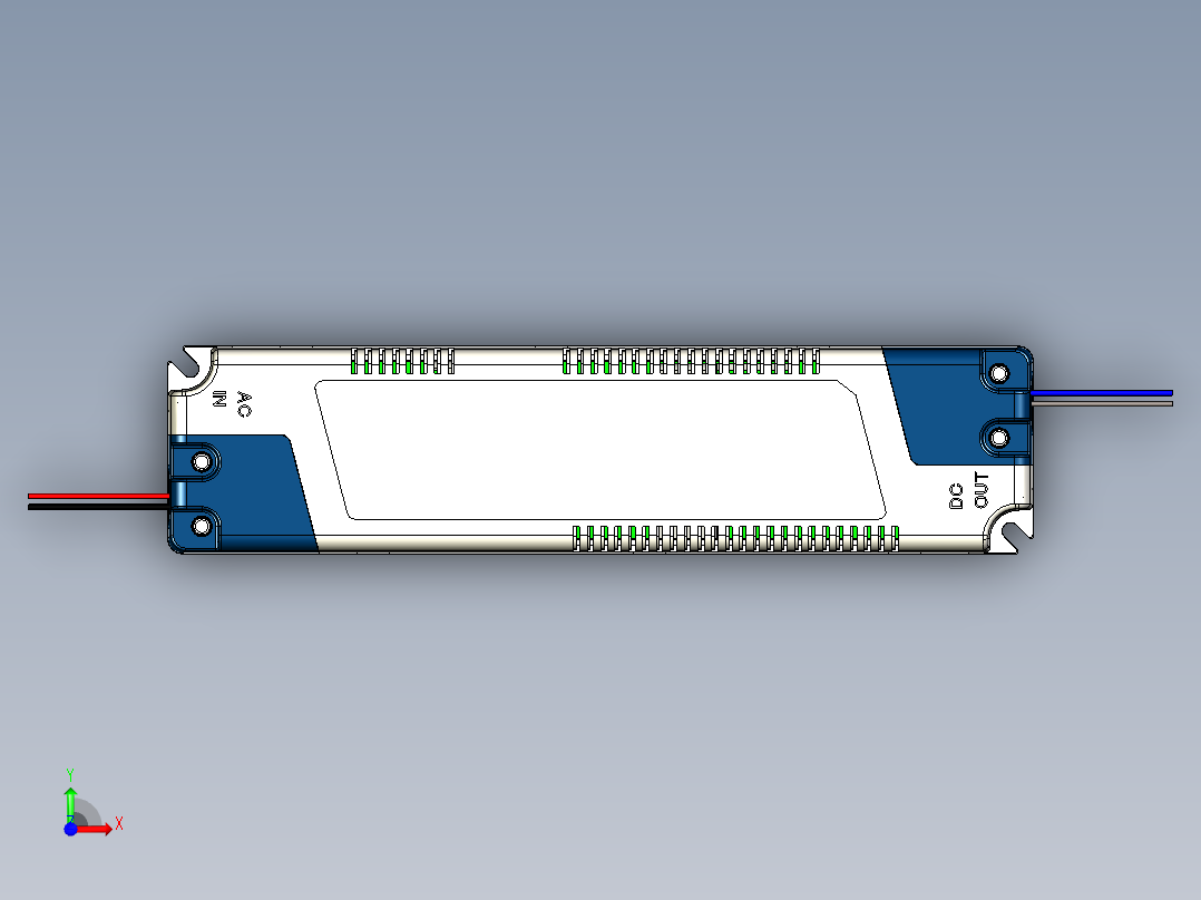 明纬ICL和DR-UPS系列开关电源合集轨道式前视图