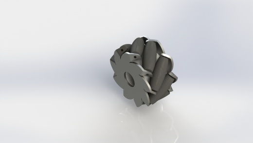 麦克纳姆轮工业机器臂车3D模型图纸 Solidworks设计缩略图