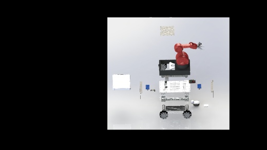 麦克纳姆轮工业机器臂车3D模型图纸 Solidworks设计缩略图