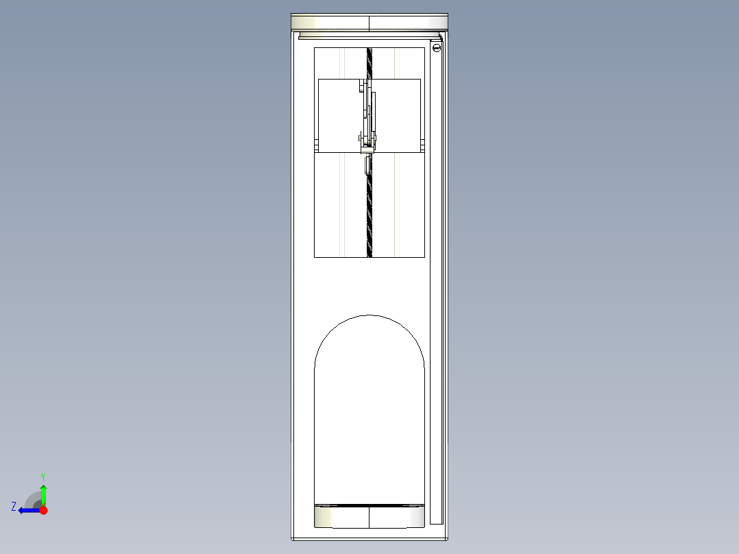电动晾衣架图纸三维模型右视图