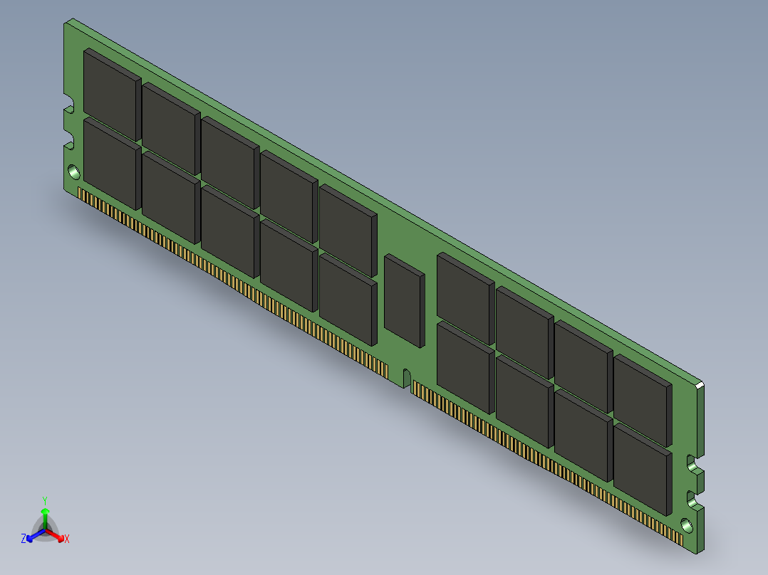 内存条 (9)正等轴测图