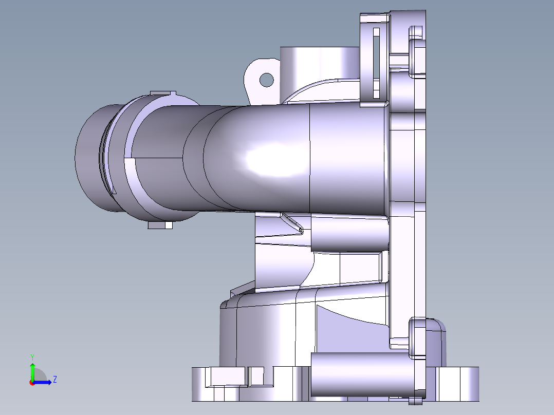 大型塑胶件设计参考模型-injection-mold-example-42左视图