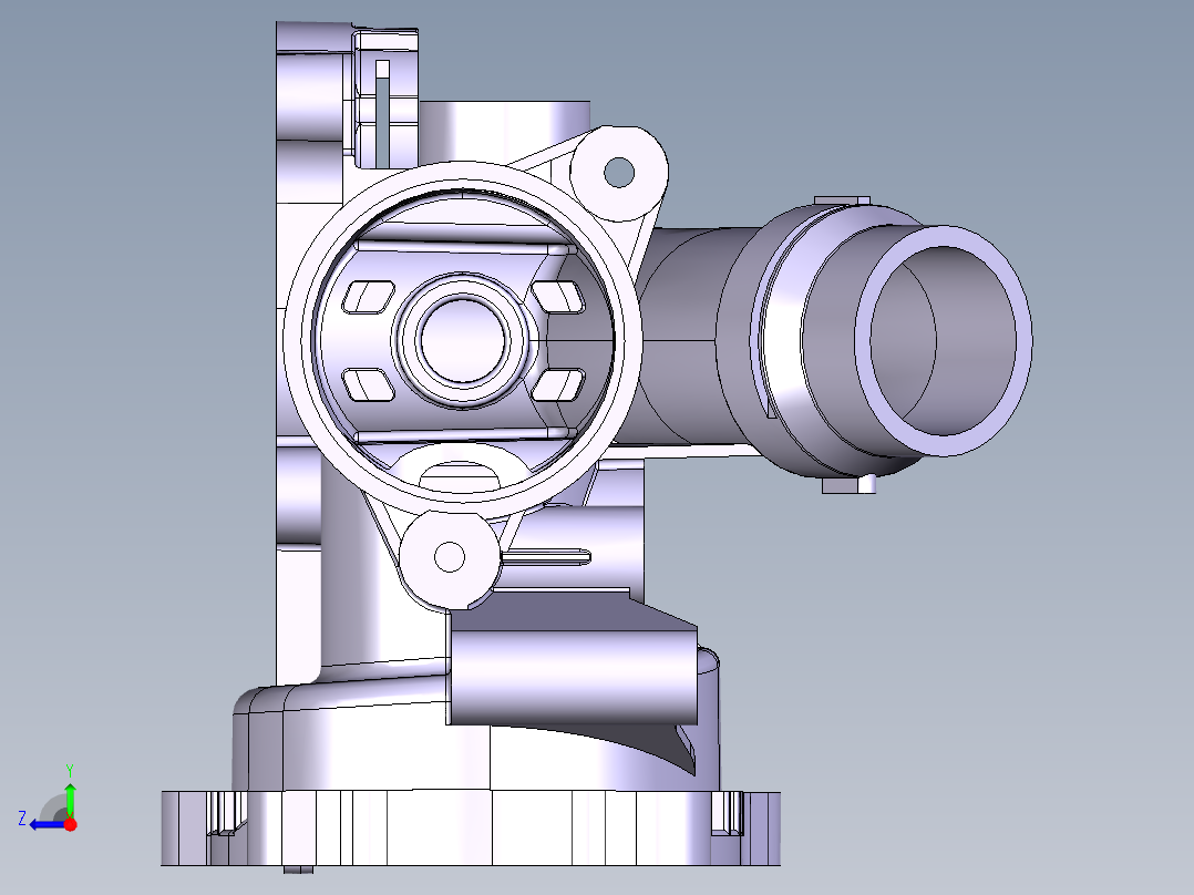 大型塑胶件设计参考模型-injection-mold-example-42右视图