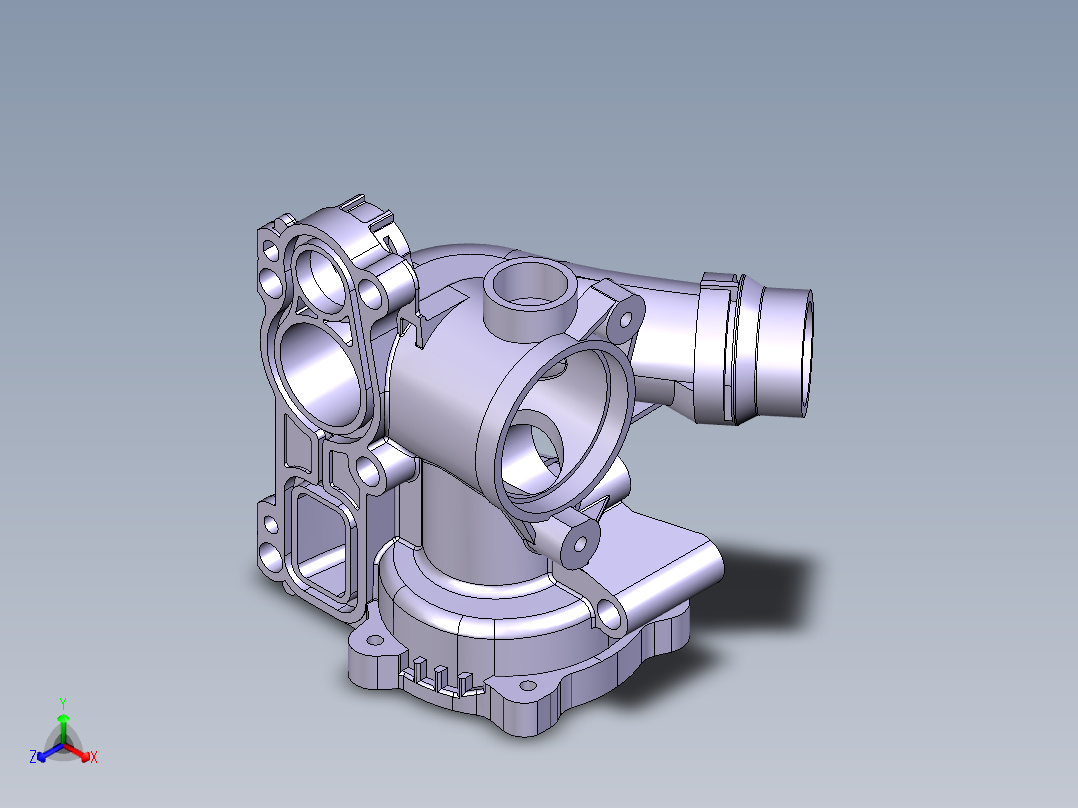 大型塑胶件设计参考模型-injection-mold-example-42正等轴测图