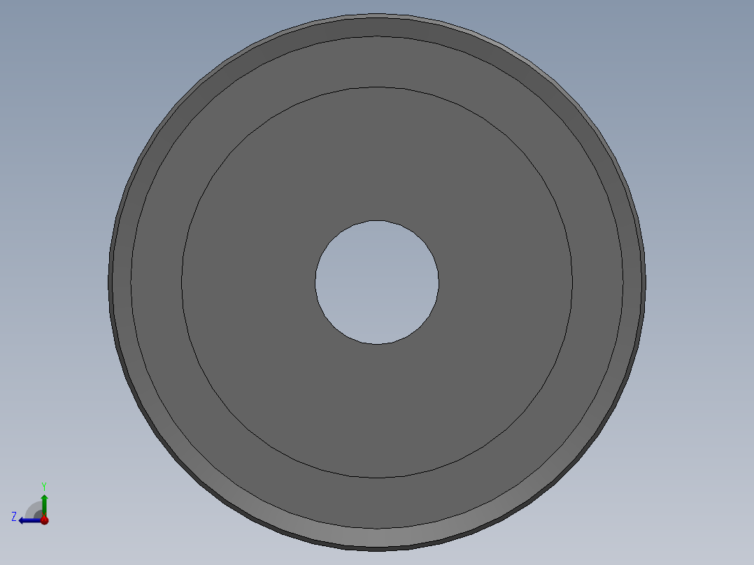 同步轮L型17齿右视图