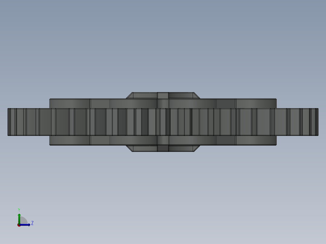 3649 Old GreyTechnic Gear 40 Tooth.sldprt左视图