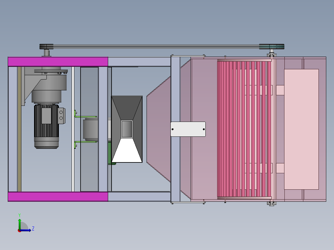 花生剥壳机的设计【含图和文档】左视图