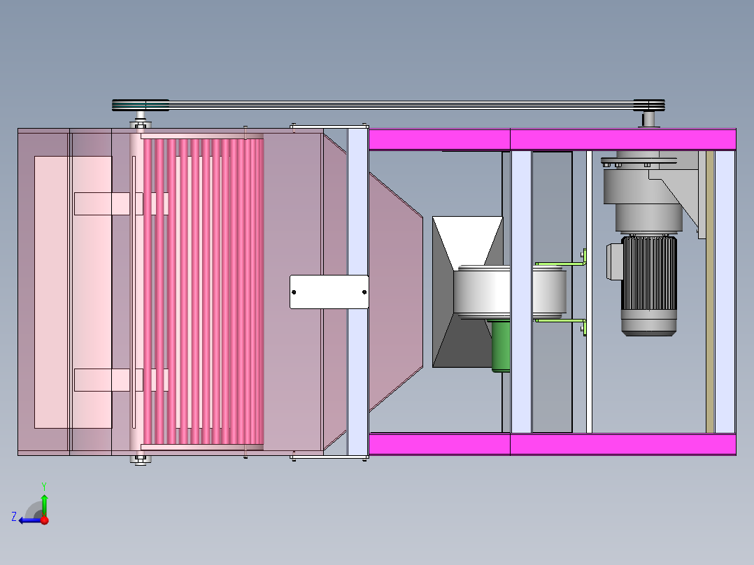 花生剥壳机的设计【含图和文档】右视图