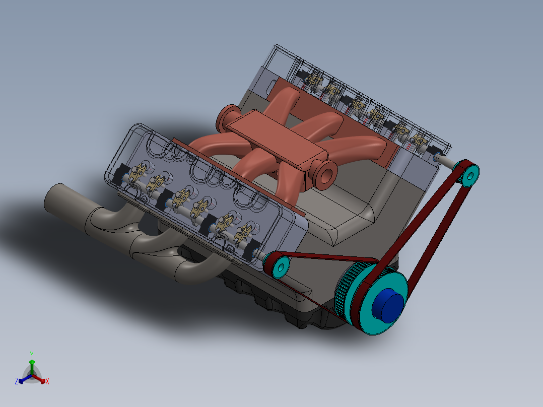 V6发动机（带涡轮增压器）
