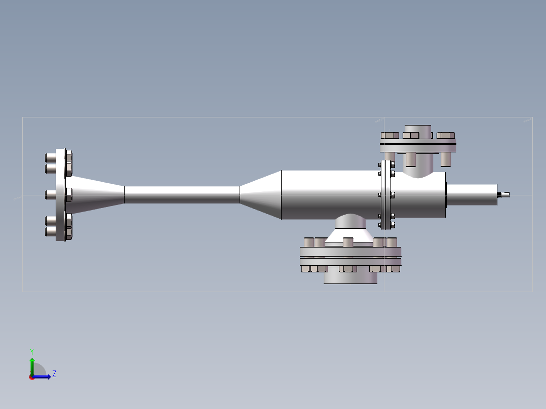 电动式可调液气引射器左视图