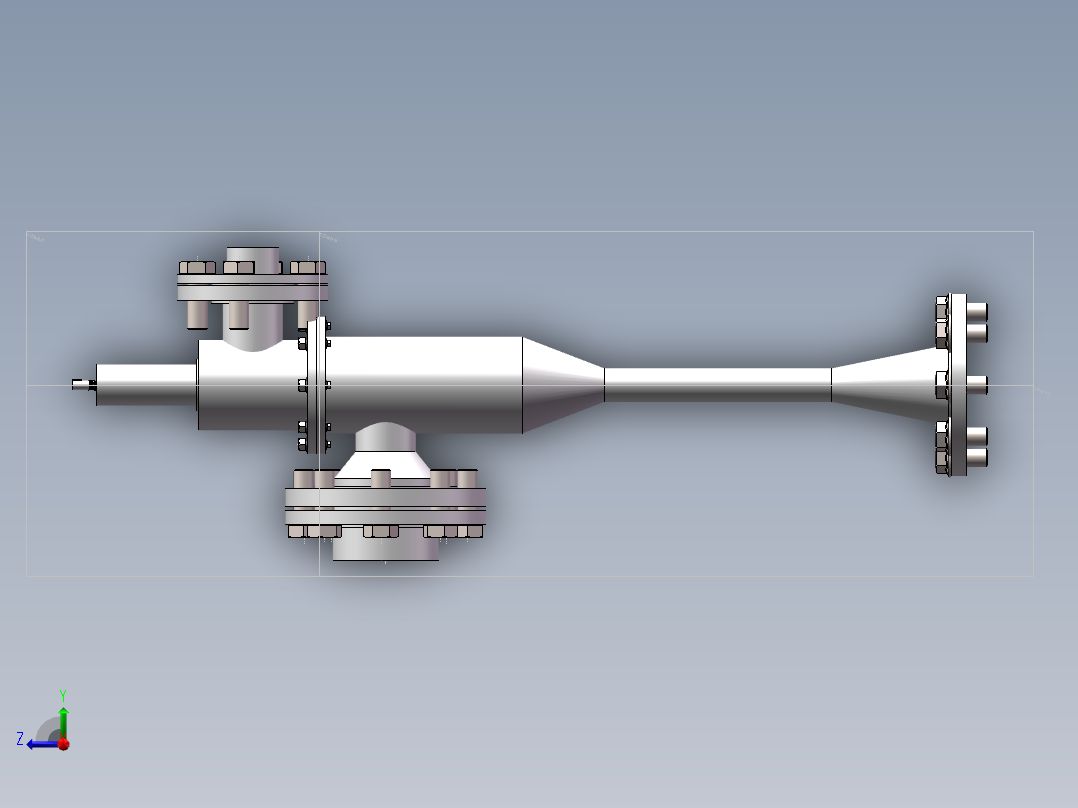 电动式可调液气引射器右视图