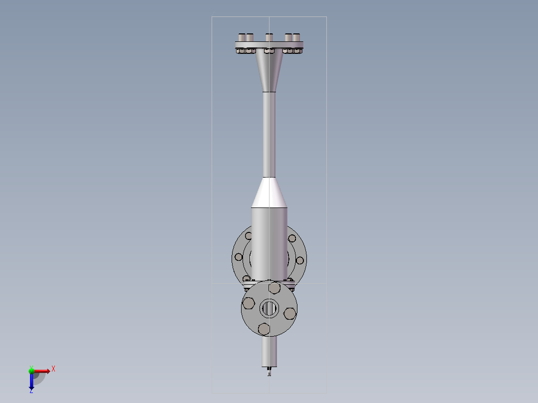 电动式可调液气引射器俯视图