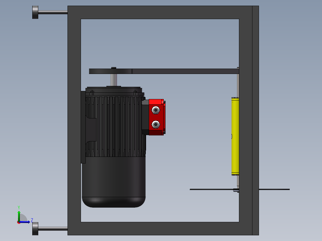 固定式平面切割机sw17可编辑左视图