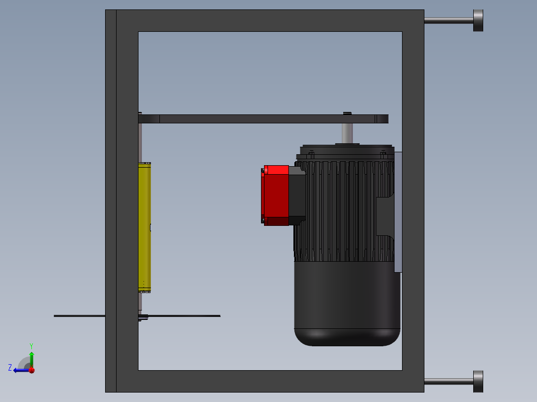固定式平面切割机sw17可编辑右视图