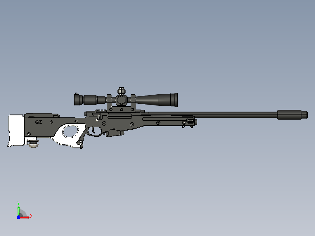 阻击枪 (2)前视图