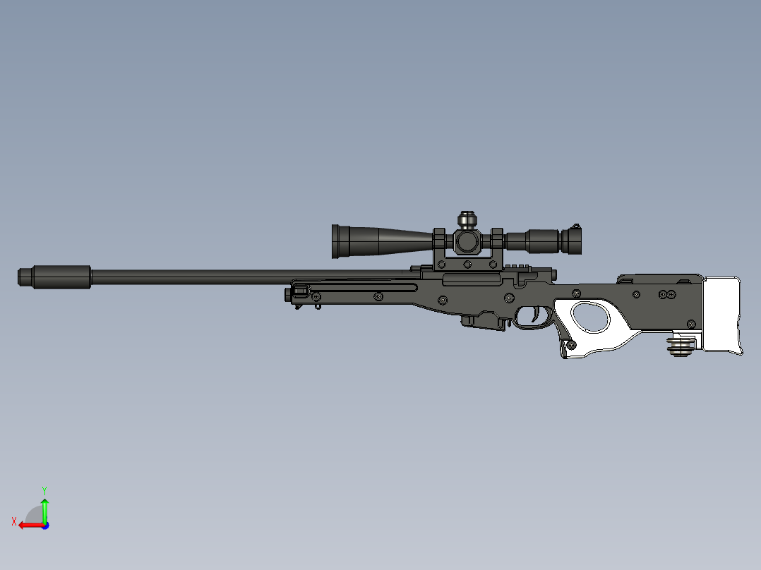 阻击枪 (2)后视图