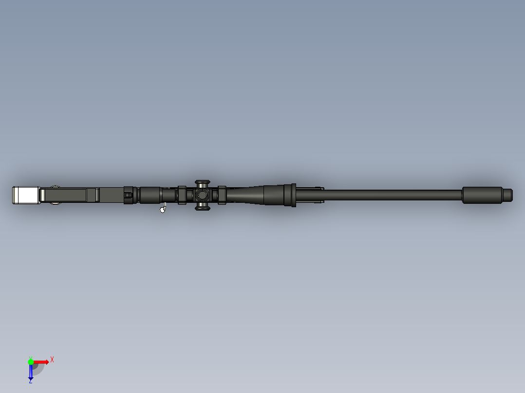 阻击枪 (2)俯视图