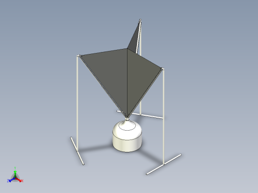 雾气淡水收集器   Inventor STEP
