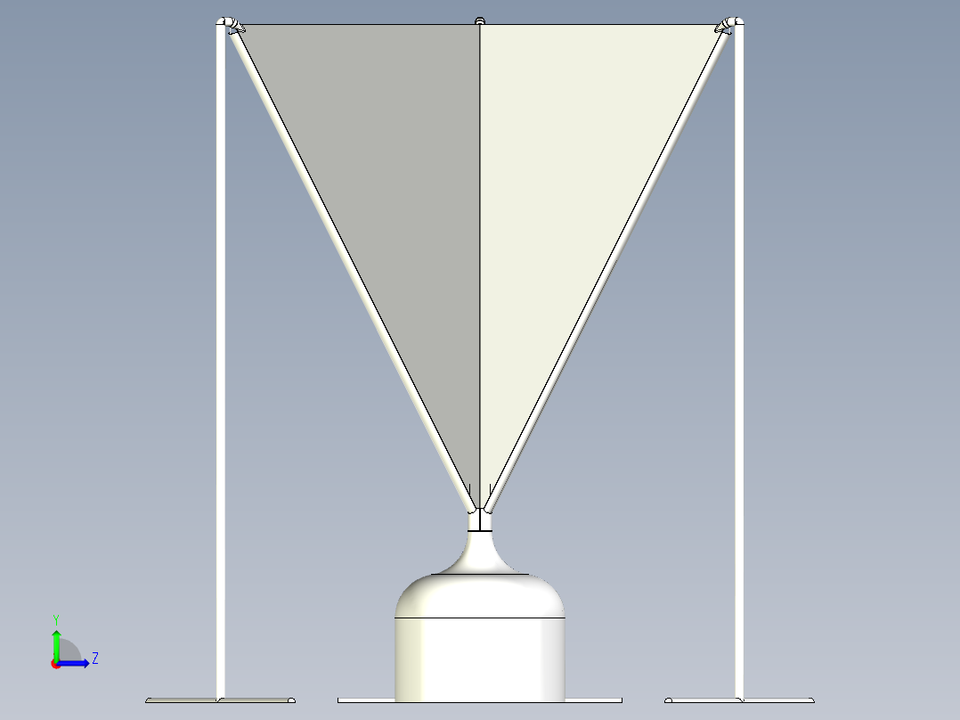 雾气淡水收集器   Inventor STEP左视图
