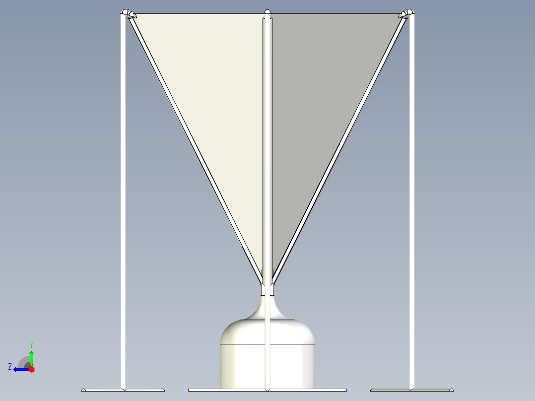 雾气淡水收集器   Inventor STEP右视图