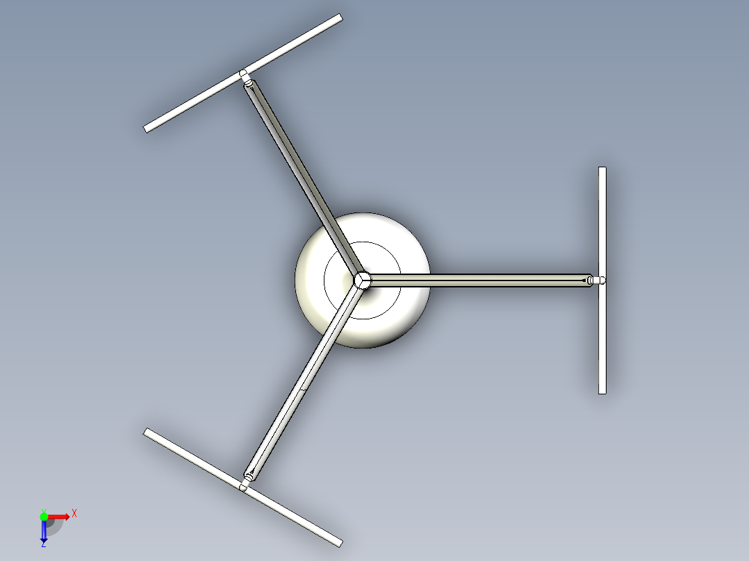 雾气淡水收集器   Inventor STEP俯视图