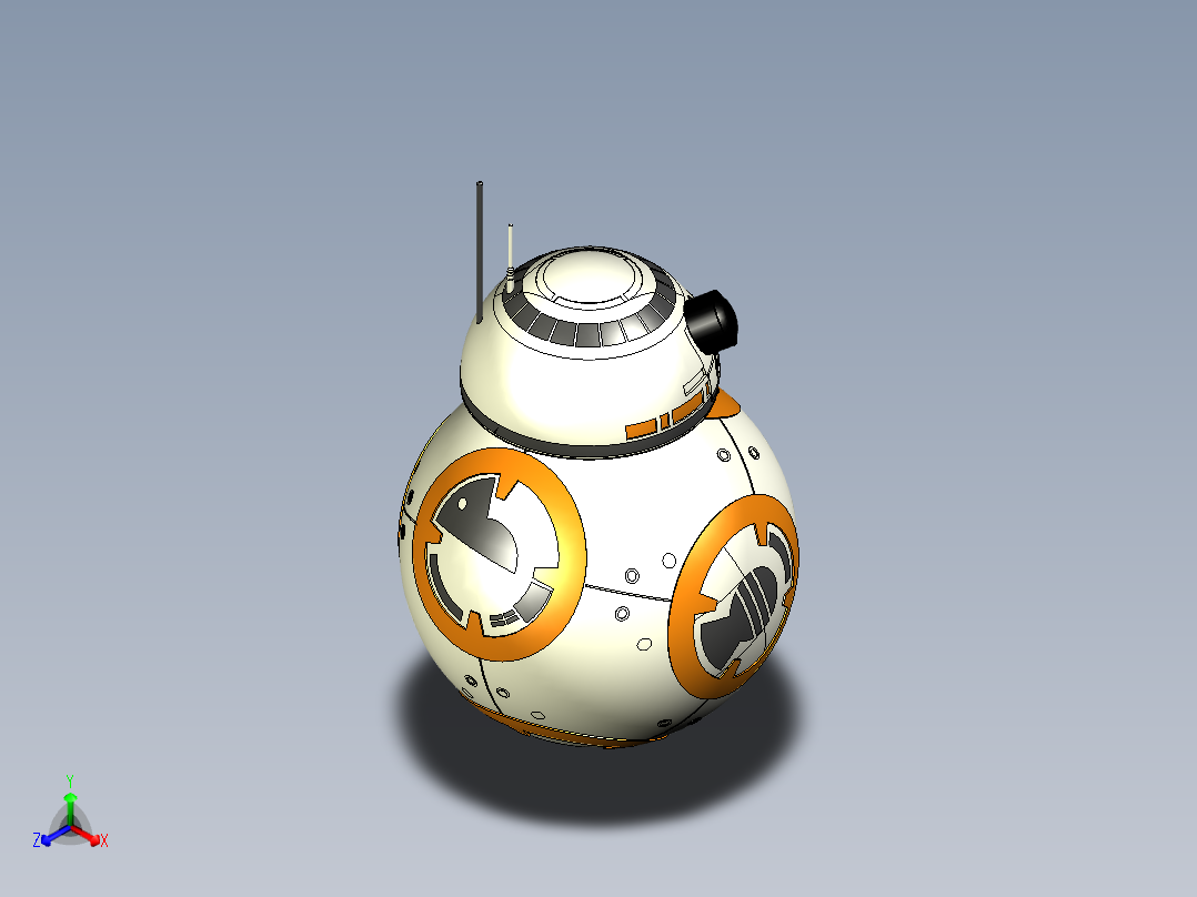 A2004941-星球大战：原力觉醒：BB-8 机器人主视图