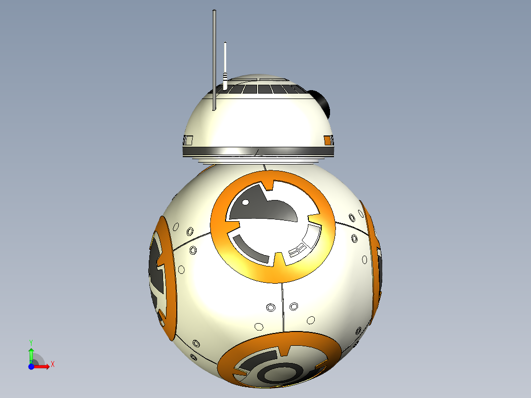 A2004941-星球大战：原力觉醒：BB-8 机器人前视图