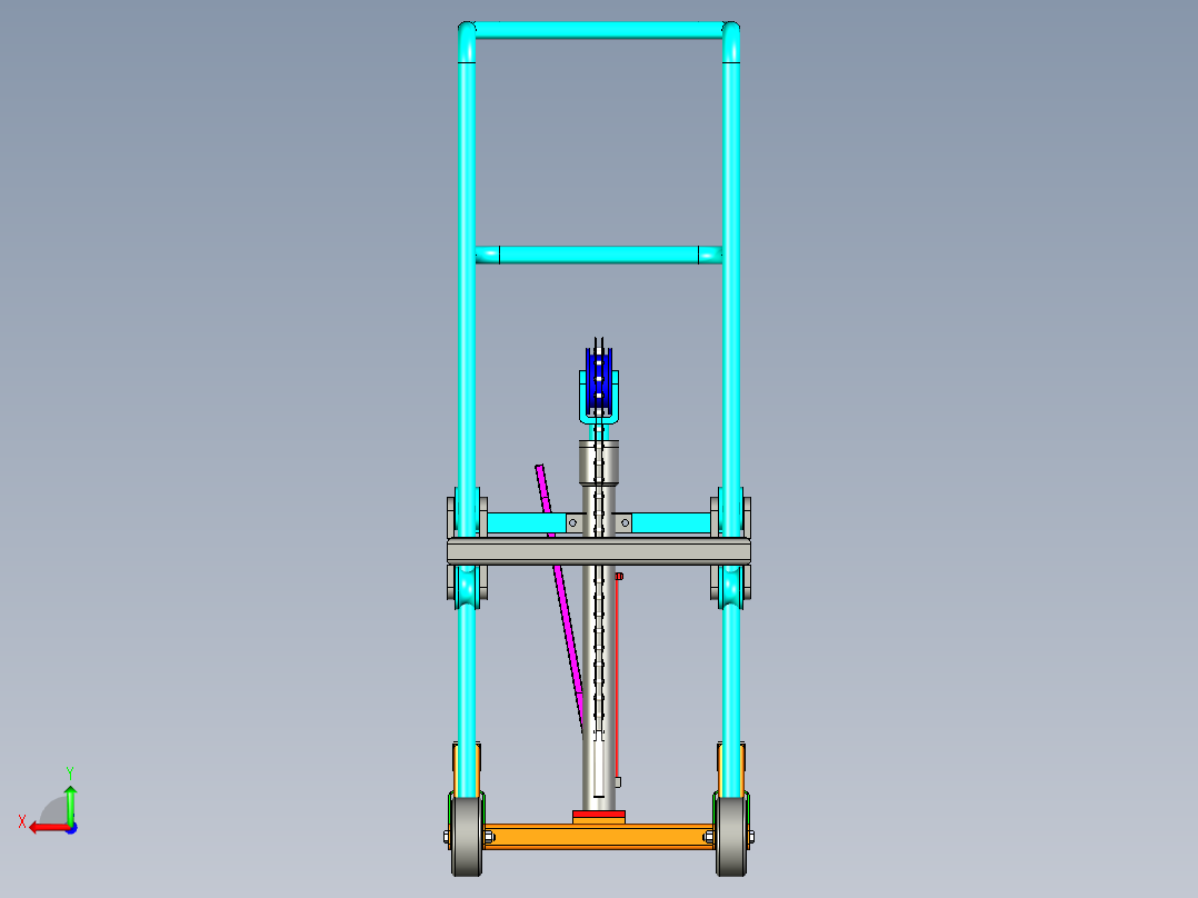 B3003829-提升机叉车后视图