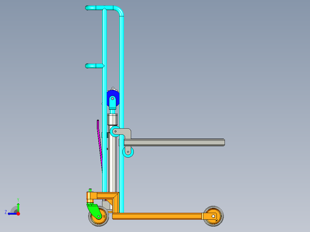 B3003829-提升机叉车右视图