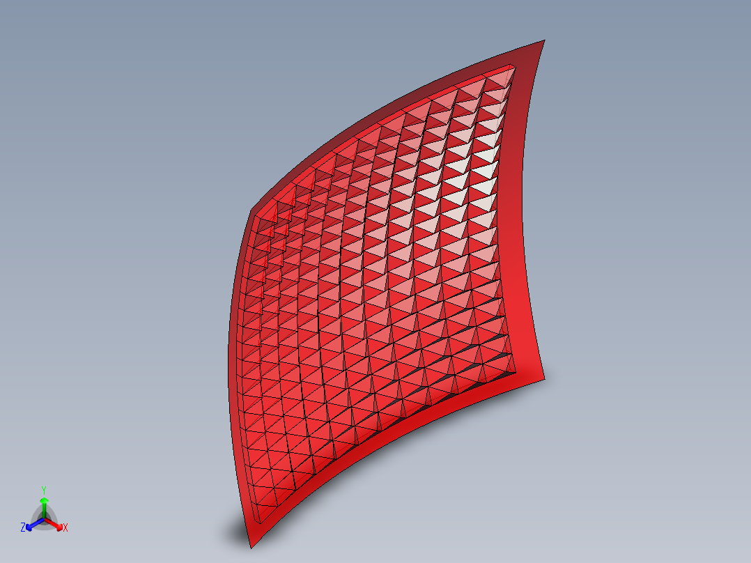 车灯常见配光花纹4正等轴测图
