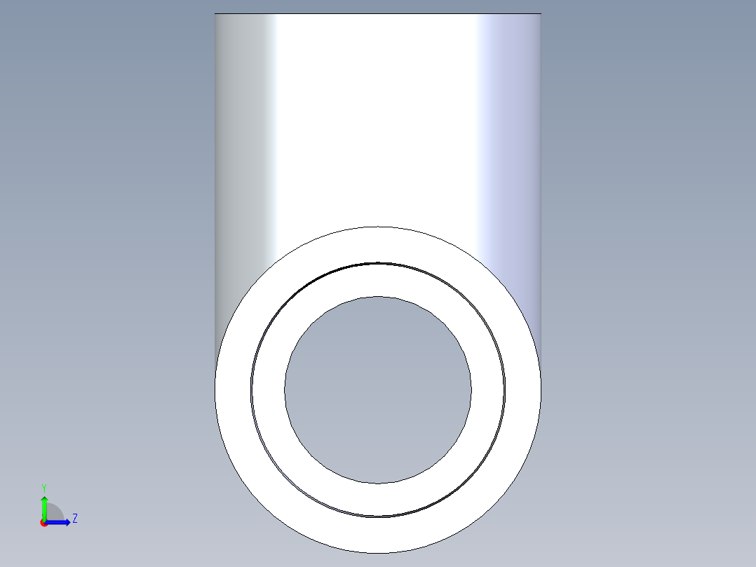 B3004477-0.5 PVC 三通左视图