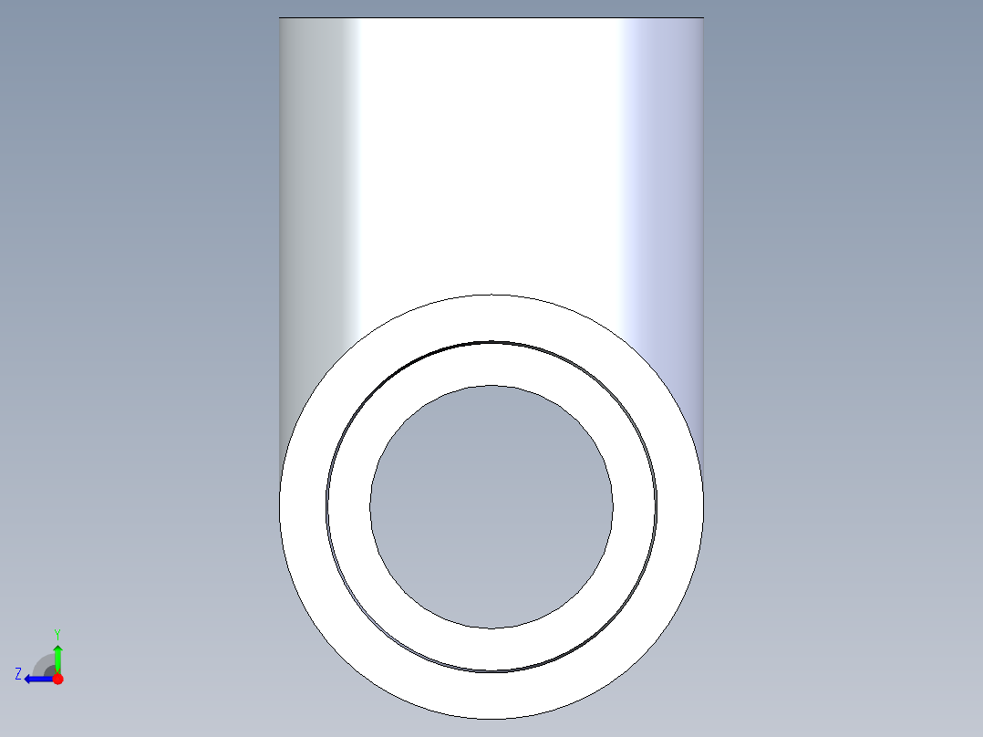 B3004477-0.5 PVC 三通右视图