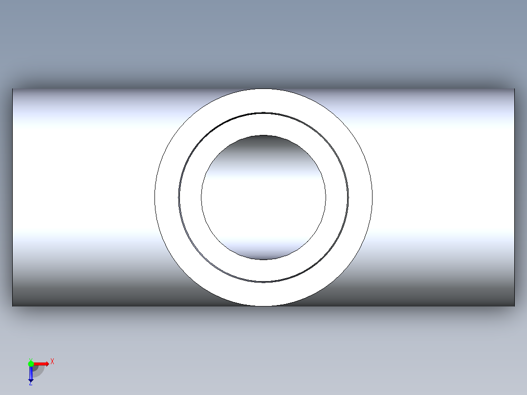 B3004477-0.5 PVC 三通俯视图