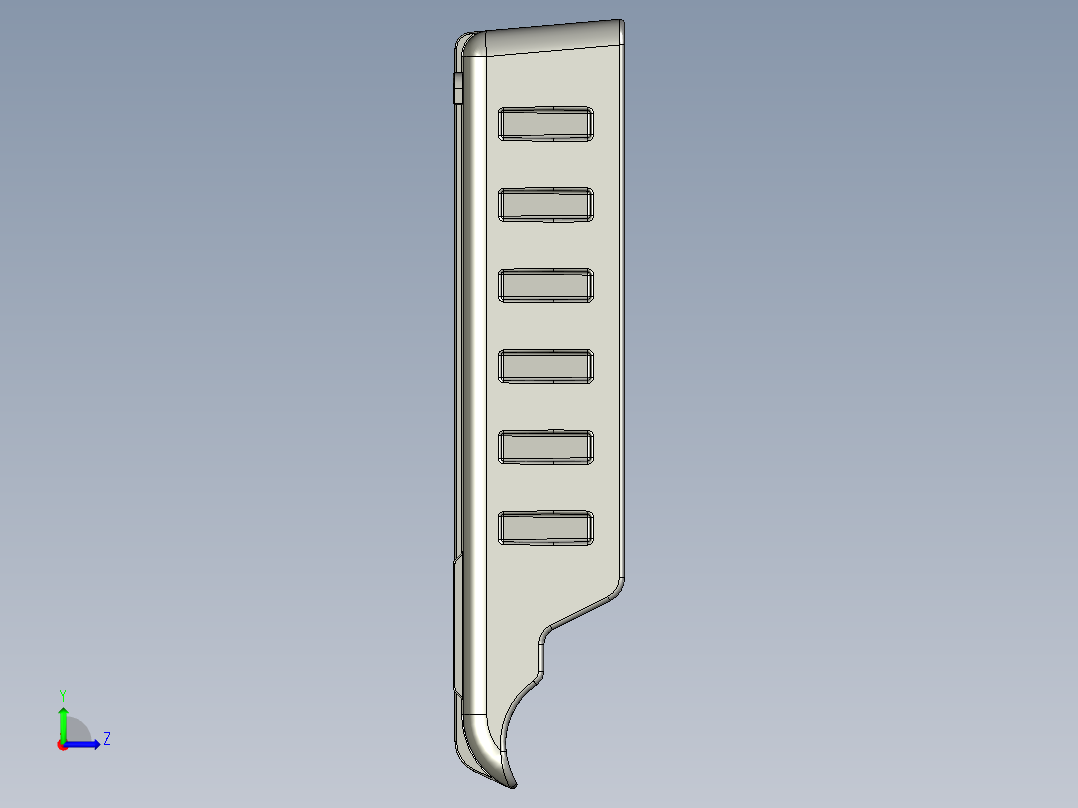 冰箱瓶架左视图