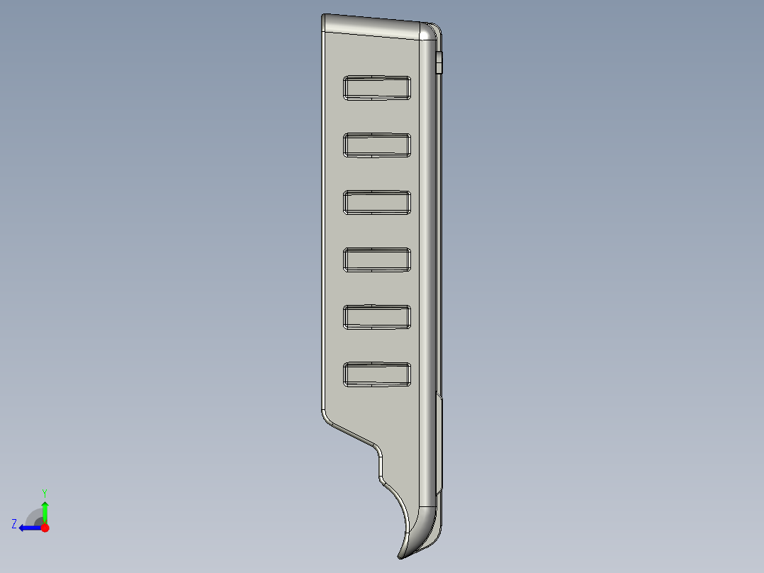 冰箱瓶架右视图
