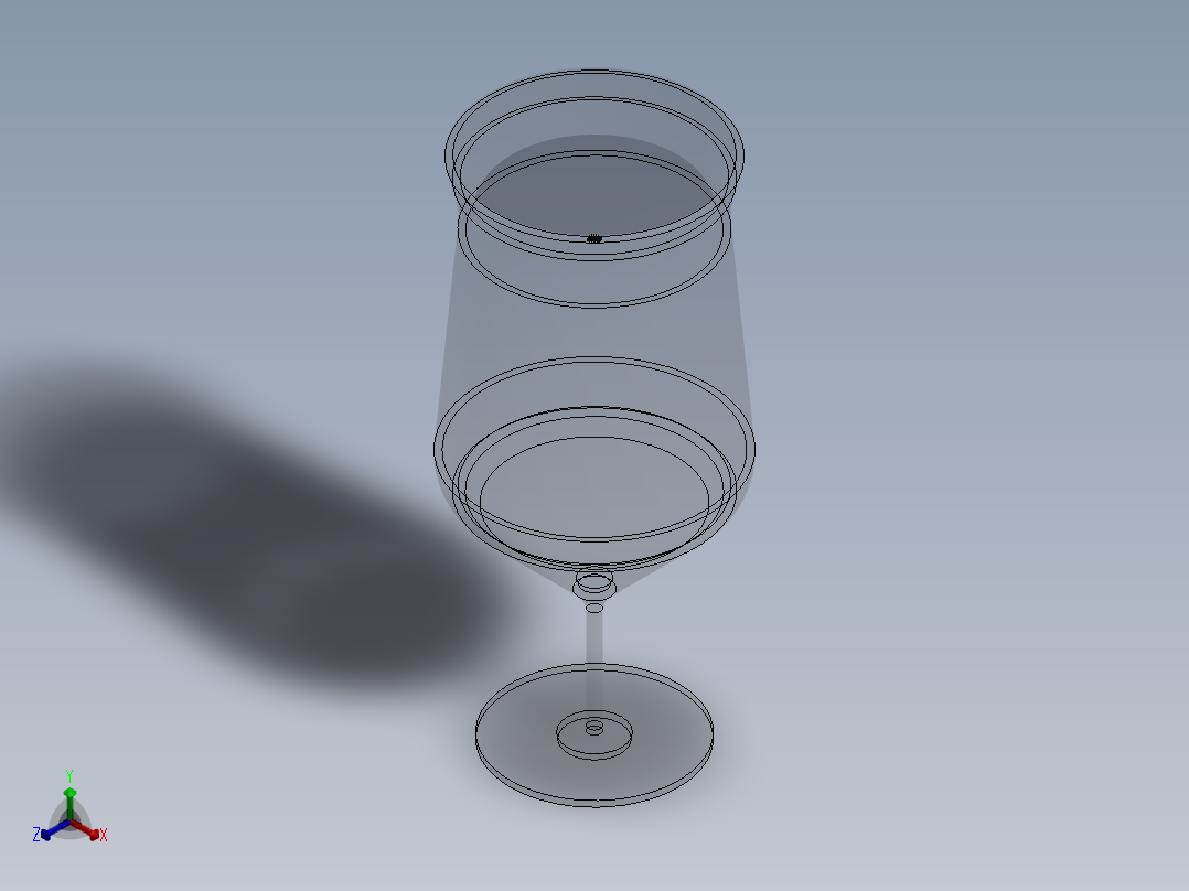 酒杯正等轴测图