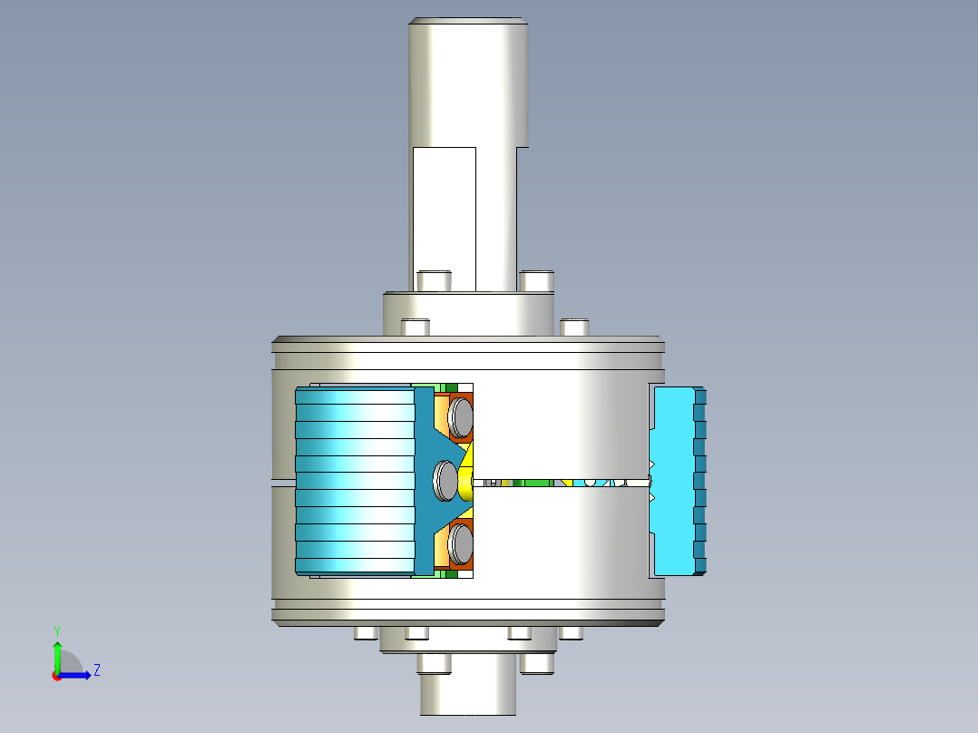 滴注浸渍电动机左视图