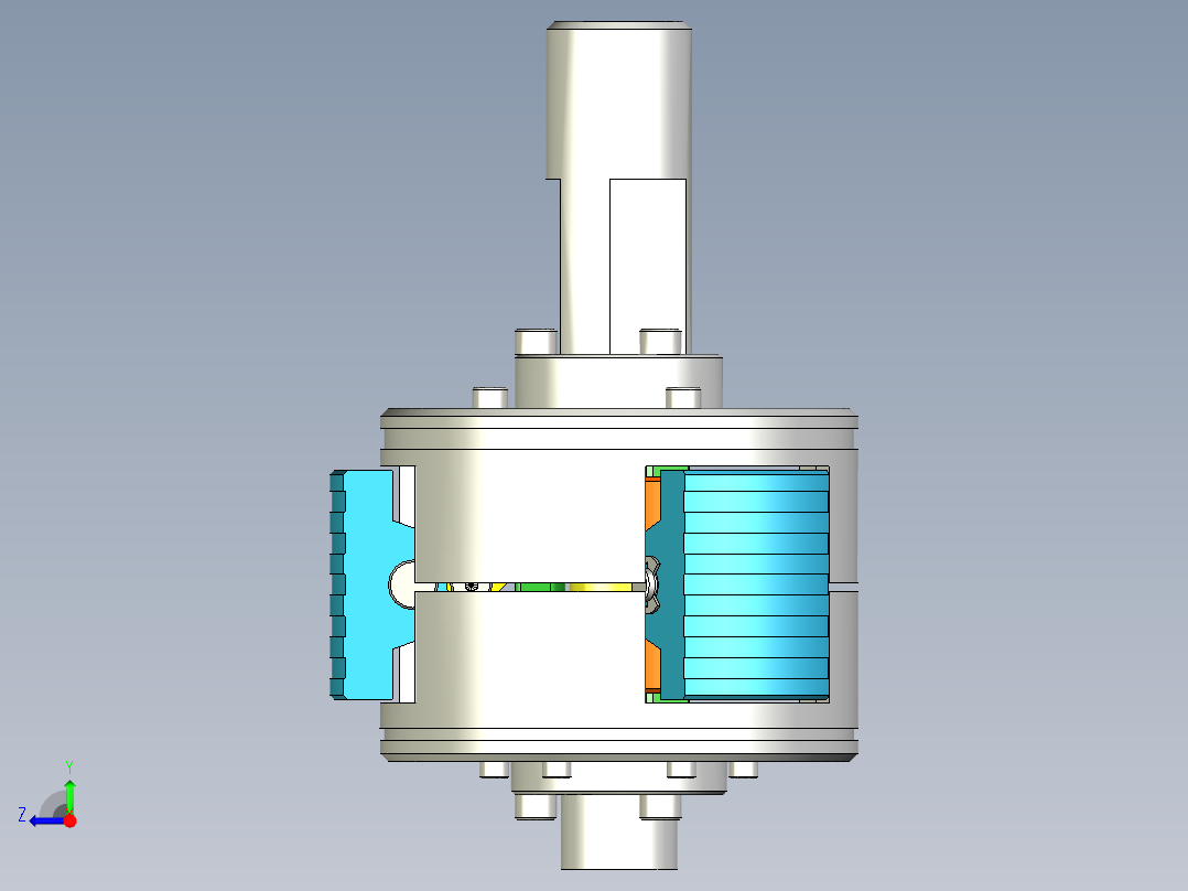 滴注浸渍电动机右视图