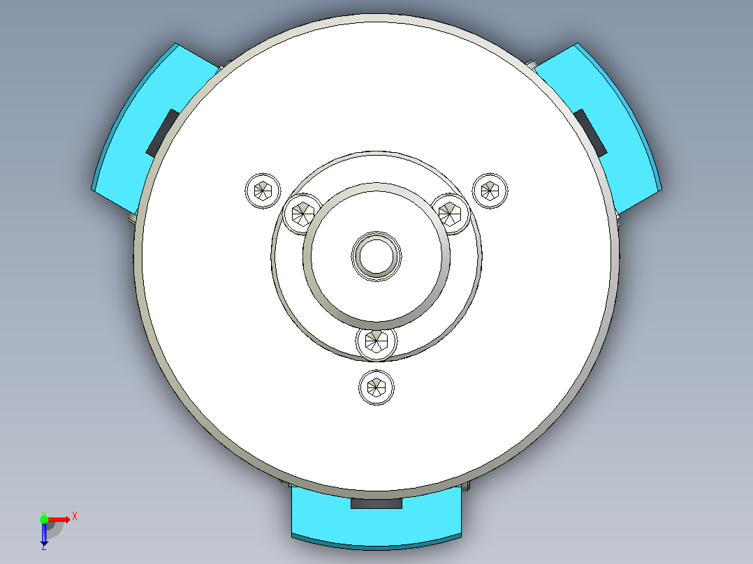 滴注浸渍电动机俯视图