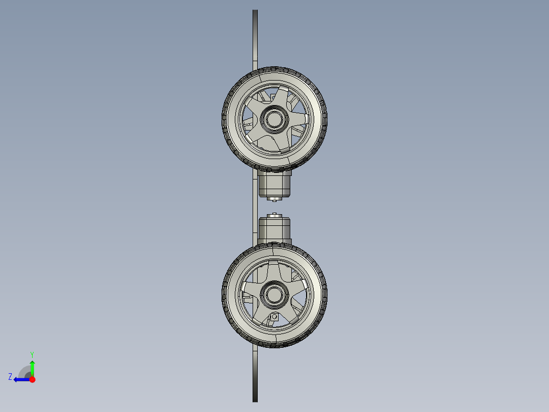 小车建模右视图