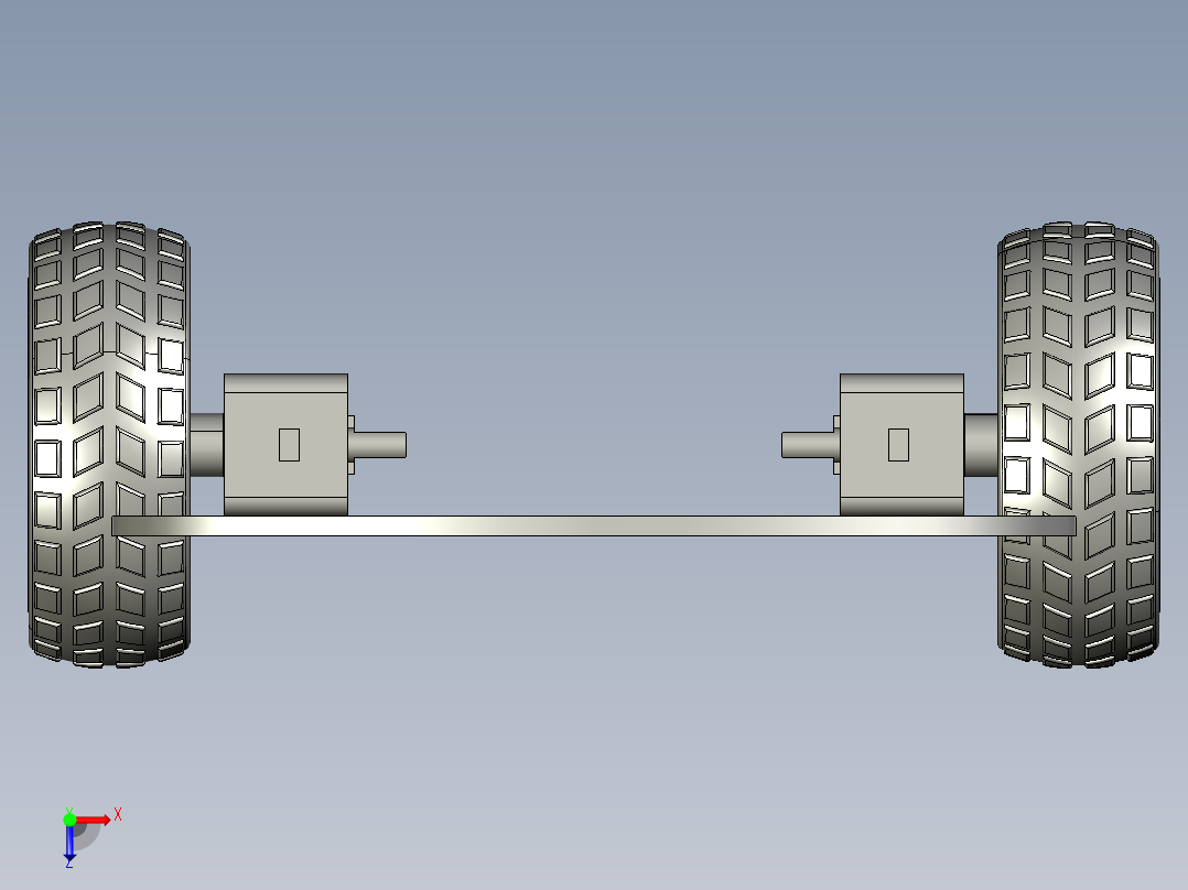 小车建模俯视图