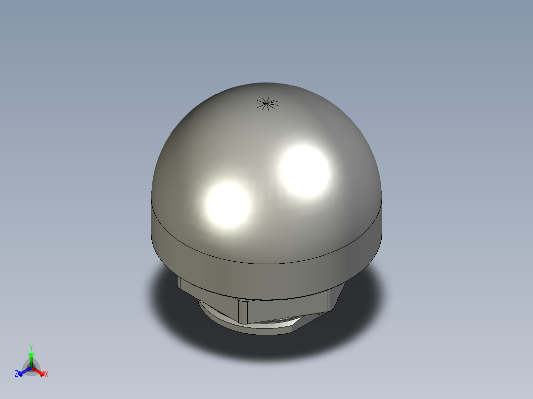 三色灯-RL50-N-RGY-LN24正等轴测图