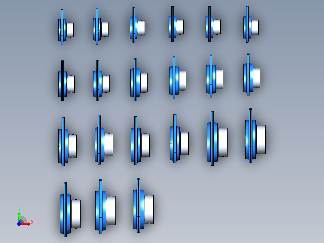 21种SAPFT200带座轴承前视图