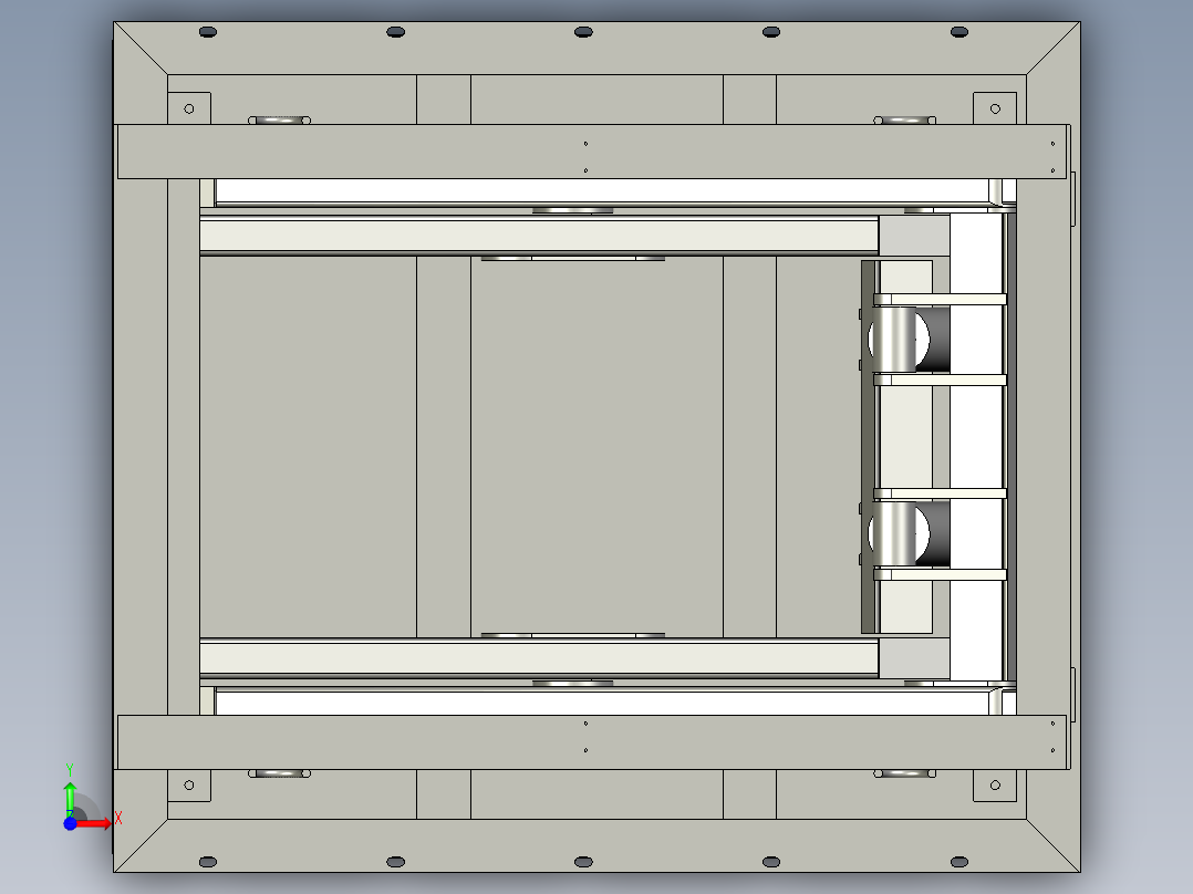 栈板举升机前视图