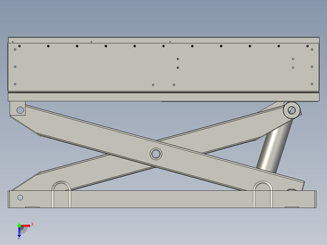栈板举升机俯视图