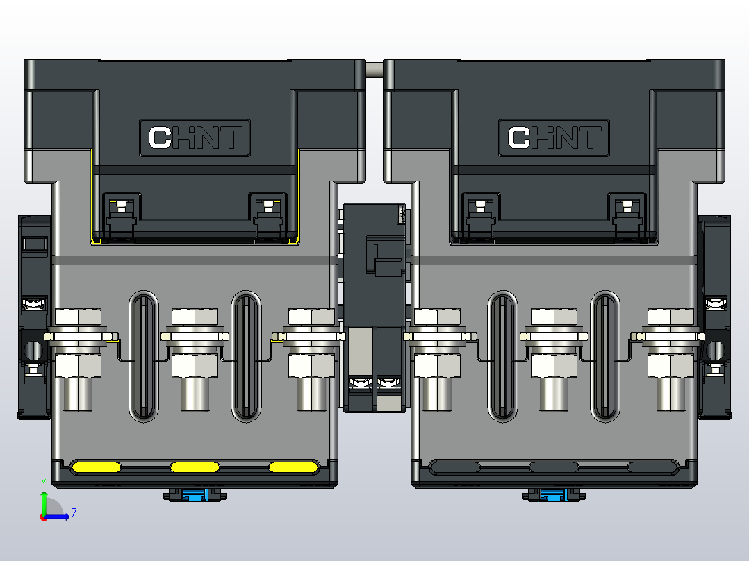 NXC-120_N～225_N交流接触器三维模型202204左视图
