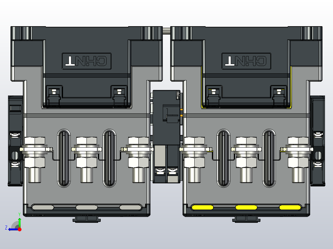 NXC-120_N～225_N交流接触器三维模型202204右视图