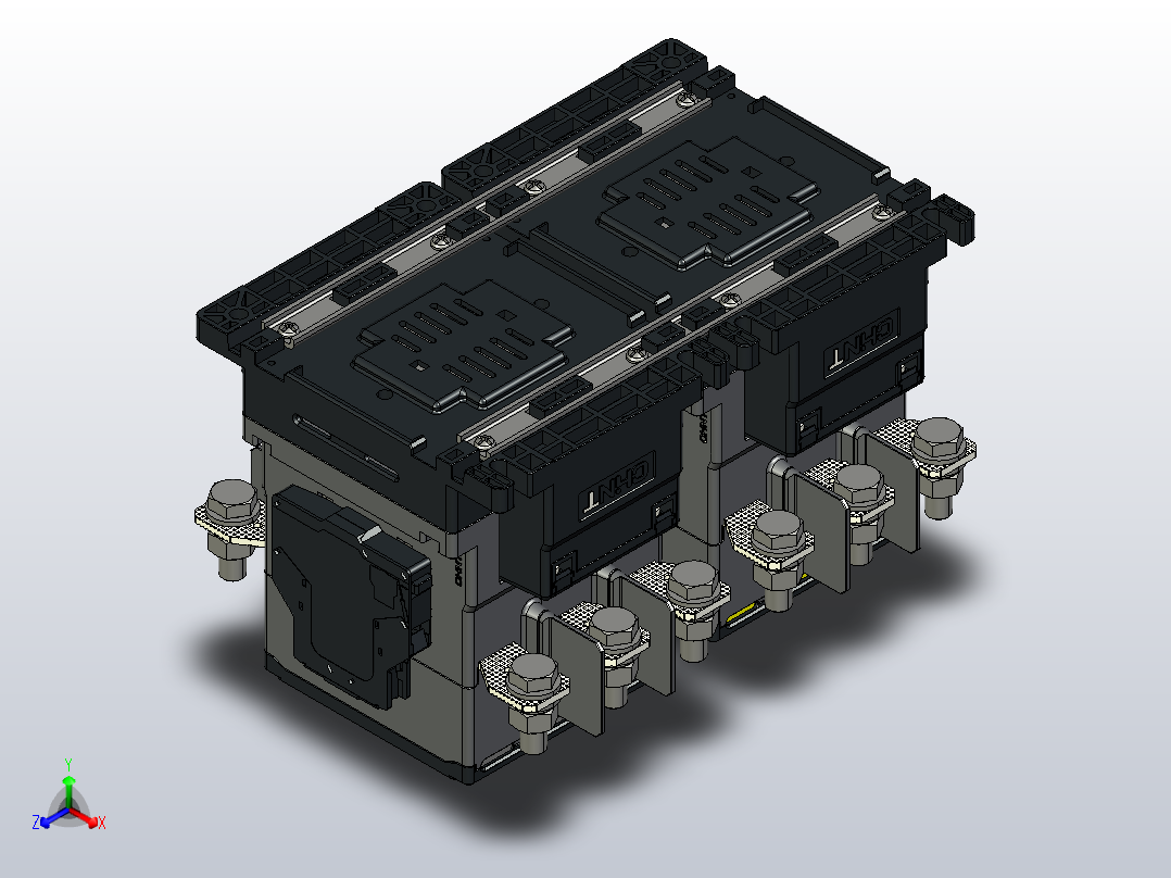 NXC-120_N～225_N交流接触器三维模型202204正等轴测图