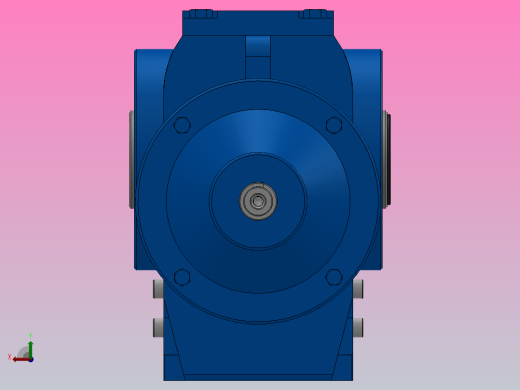 SAS77轴输入的斜齿-蜗轮蜗杆减速机SA77S77-17-M1-A后视缩略图